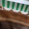Prada Symbole embroidered fabric tote bag