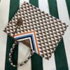 Prada Symbole embroidered fabric tote bag