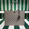Prada Symbole embroidered fabric tote bag