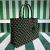 Prada Symbole embroidered fabric tote bag