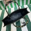 Prada Symbole embroidered fabric tote bag