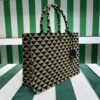 Prada Symbole embroidered fabric tote bag