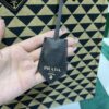 Prada Symbole embroidered fabric tote bag