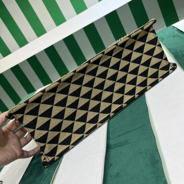Prada Symbole embroidered fabric tote bag