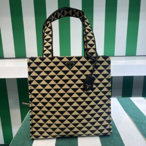 Prada Symbole Bag In Embroidered Fabric