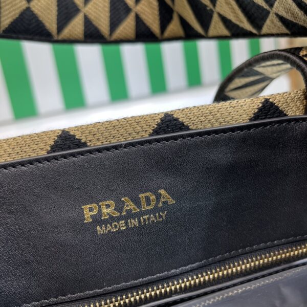 Prada Symbole Bag In Embroidered Fabric