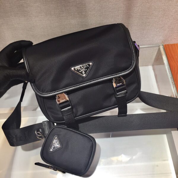 Prada Re-nylon And Saffiano Leather Shoulder Bag
