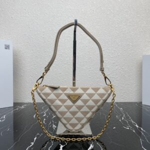 Prada Embroidered jacquard fabric mini-bag