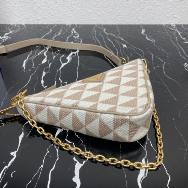 Prada Embroidered jacquard fabric mini-bag
