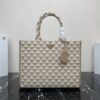 Large Prada Symbole embroidered fabric handbag