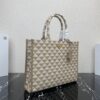 Large Prada Symbole embroidered fabric handbag