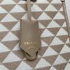 Large Prada Symbole embroidered fabric handbag