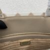 Large Prada Symbole embroidered fabric handbag