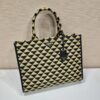Large Prada Symbole embroidered fabric handbag