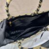 Large Prada Symbole embroidered fabric handbag