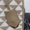 Small Prada Symbole embroidered fabric handbag