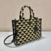 Small Prada Symbole embroidered fabric handbag