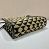 Small Prada Symbole embroidered fabric handbag