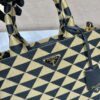 Small Prada Symbole embroidered fabric handbag