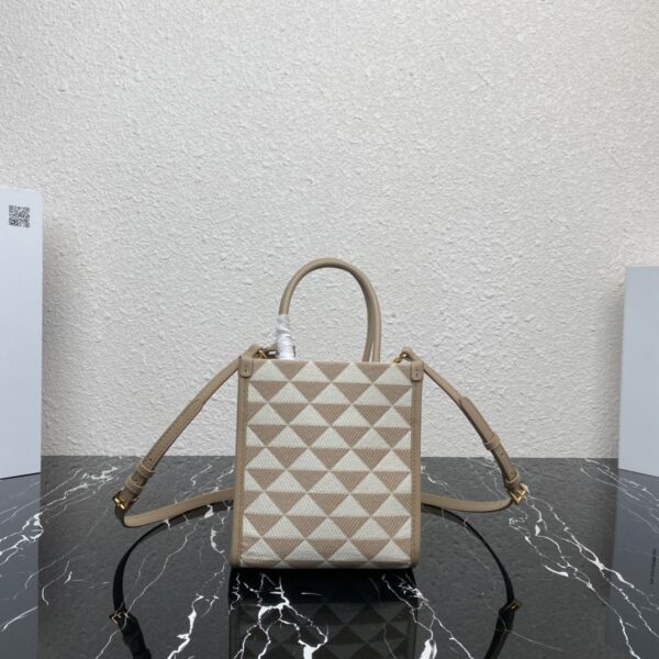 Prada Symbole Embroidered Fabric Mini Bag