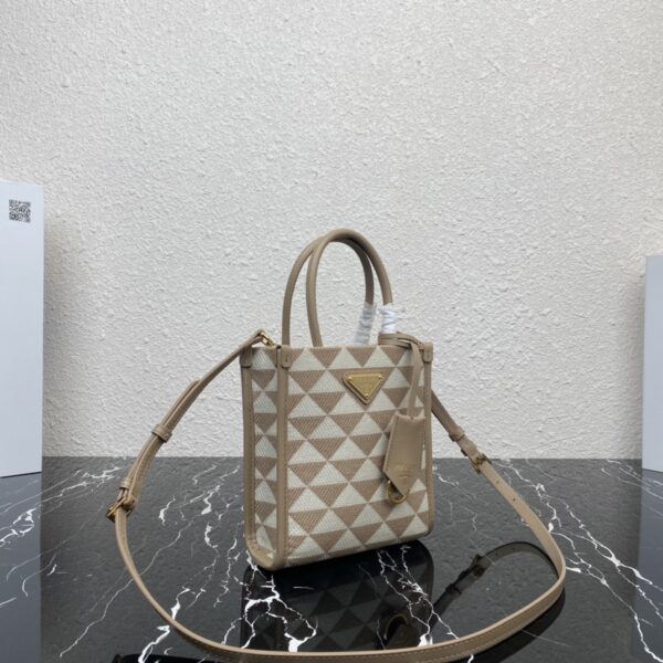 Prada Symbole Embroidered Fabric Mini Bag