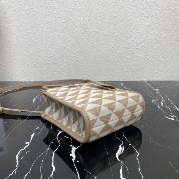 Prada Symbole Embroidered Fabric Mini Bag