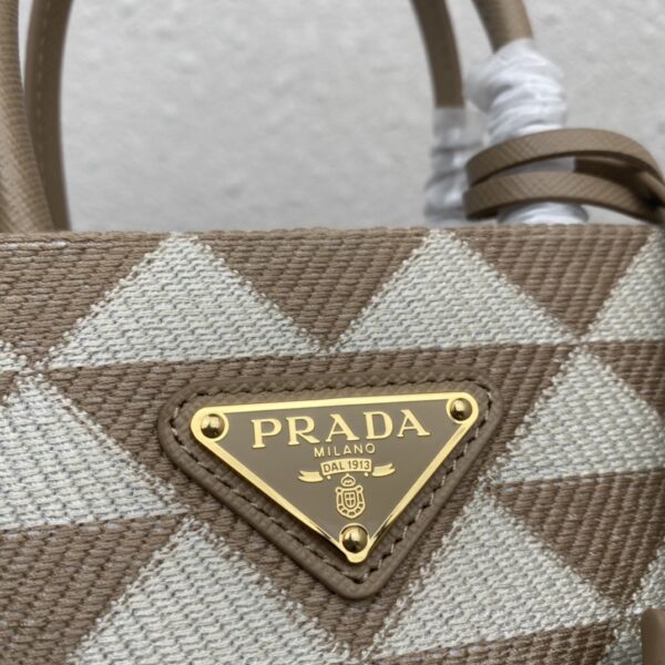 Prada Symbole Embroidered Fabric Mini Bag