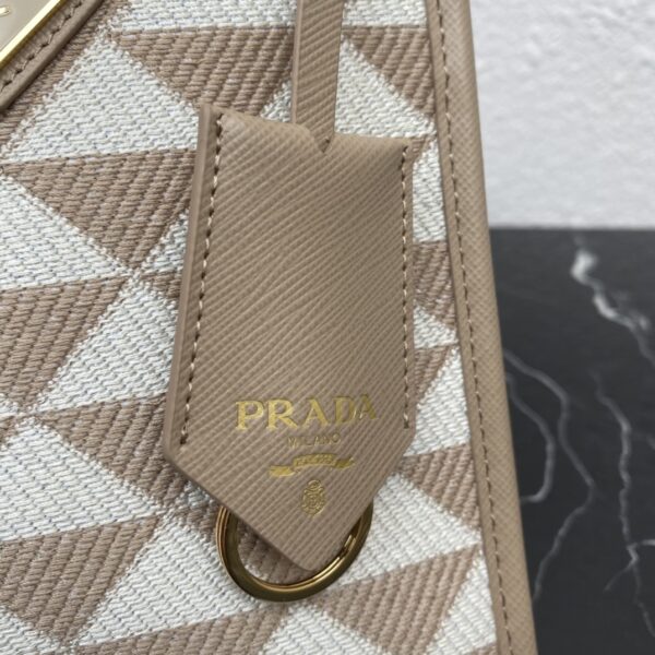 Prada Symbole Embroidered Fabric Mini Bag