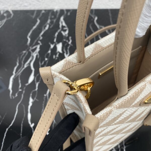 Prada Symbole Embroidered Fabric Mini Bag