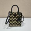 Prada Symbole Embroidered Fabric Mini Bag