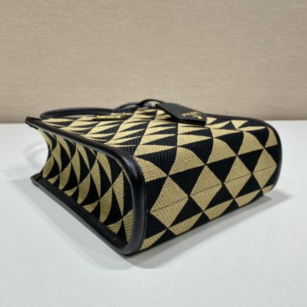 Prada Symbole Embroidered Fabric Mini Bag