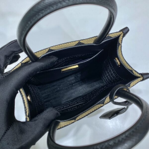 Prada Symbole Embroidered Fabric Mini Bag