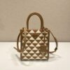 Prada Symbole Embroidered Fabric Mini Bag