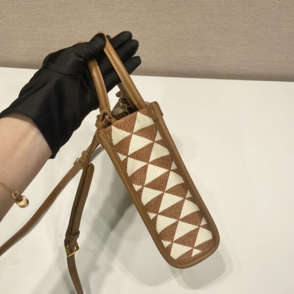 Prada Symbole Embroidered Fabric Mini Bag