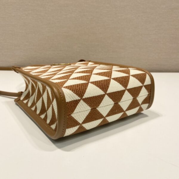 Prada Symbole Embroidered Fabric Mini Bag