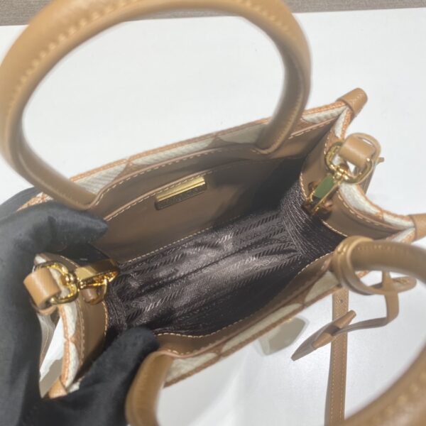 Prada Symbole Embroidered Fabric Mini Bag