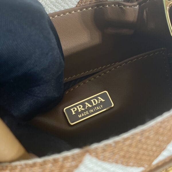 Prada Symbole Embroidered Fabric Mini Bag