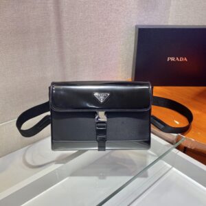Prada Re-Nylon and leather shoulder bag