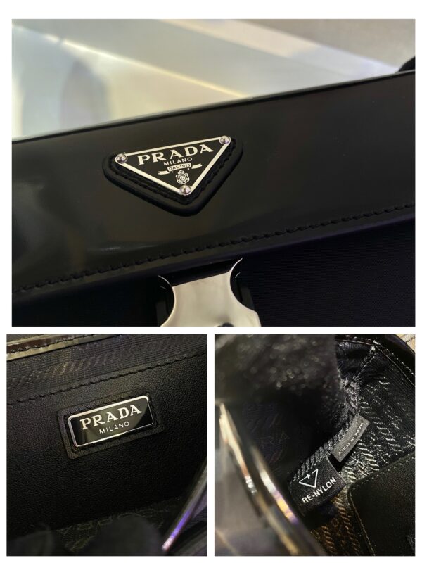 Prada Re-Nylon and leather shoulder bag