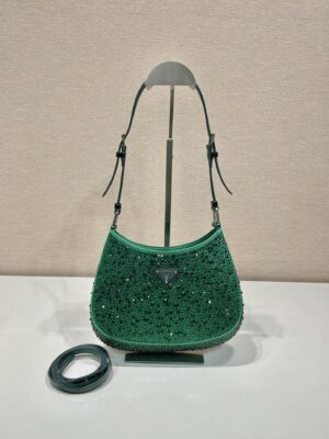 Prada Cleo satin bag with crystals