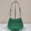 Prada Cleo satin bag with crystals