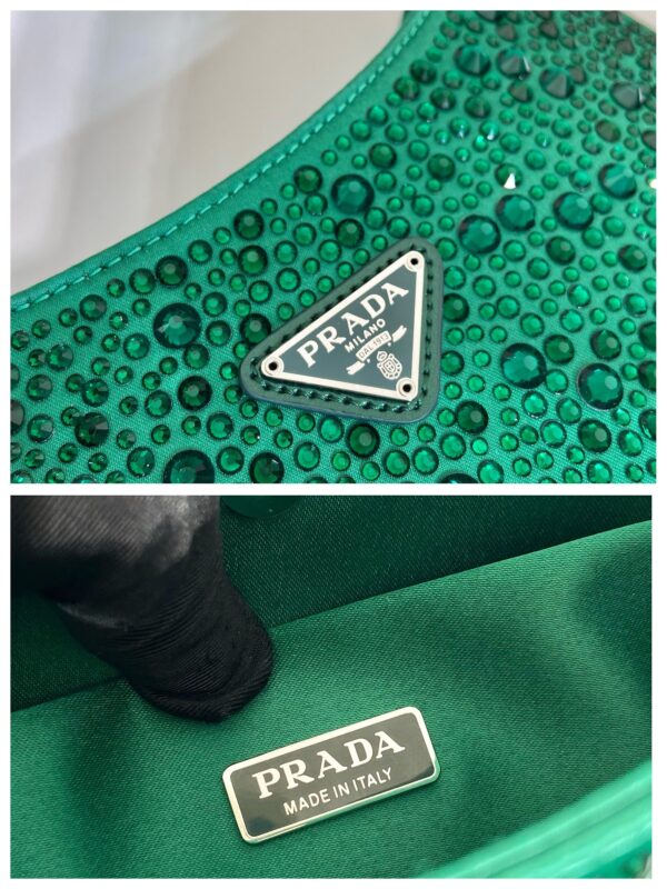 Prada Cleo satin bag with crystals