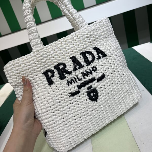 Prada Small crochet tote bag