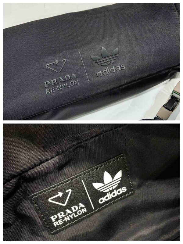 Prada Black Re-nylon And Saffiano Leather Belt Bag