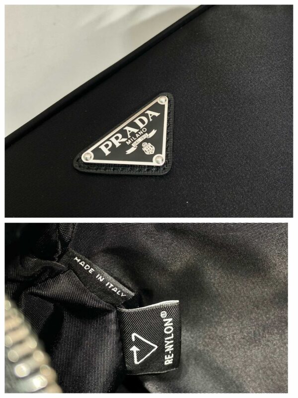 Prada Black Re-nylon And Saffiano Camera Bag