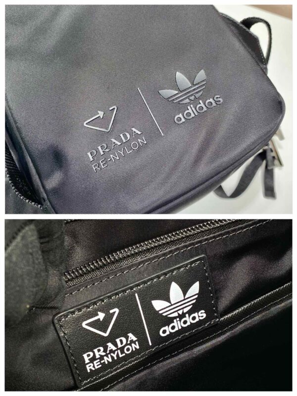 Prada Black Re-nylon And Saffiano  Backpack