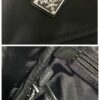 Prada Black Re-nylon And Saffiano  Backpack