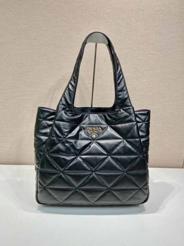 Prada Large padded leather tote bag
