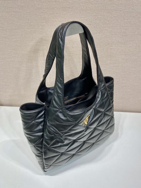 Prada Large padded leather tote bag