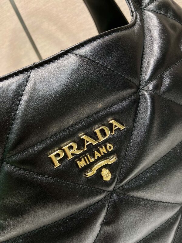 Prada Large padded leather tote bag